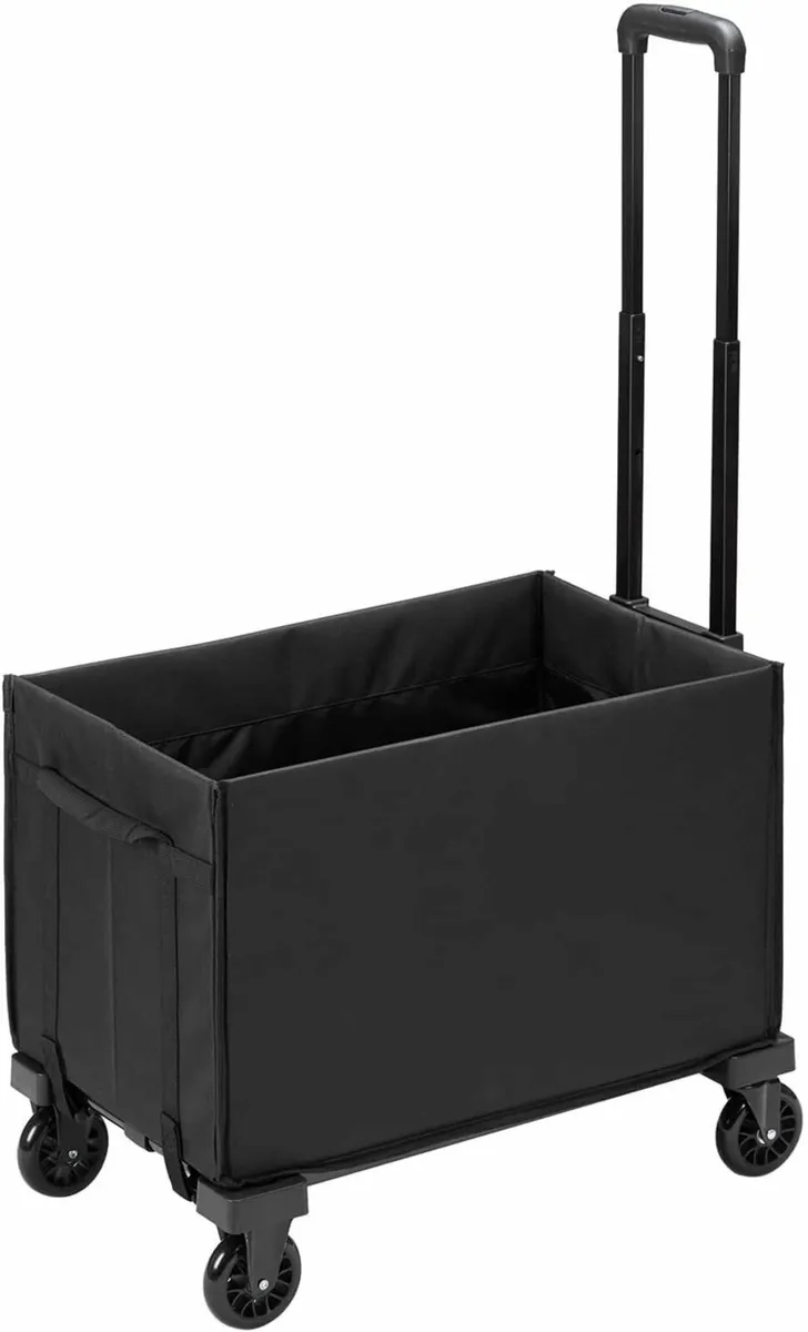 Hand truck with bag for heavy-duty shopping use - Image 1