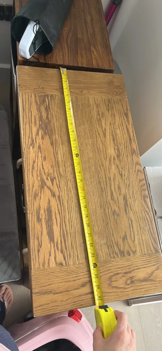 Oak Console Table - solid oak - Image 4
