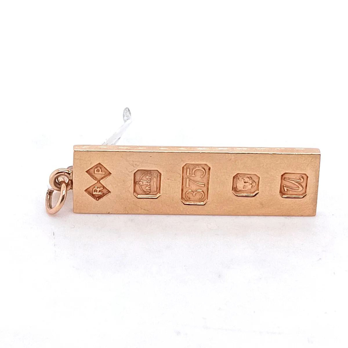 9k Gold Ingot Bar Pendant,  14.7 g - Image 3