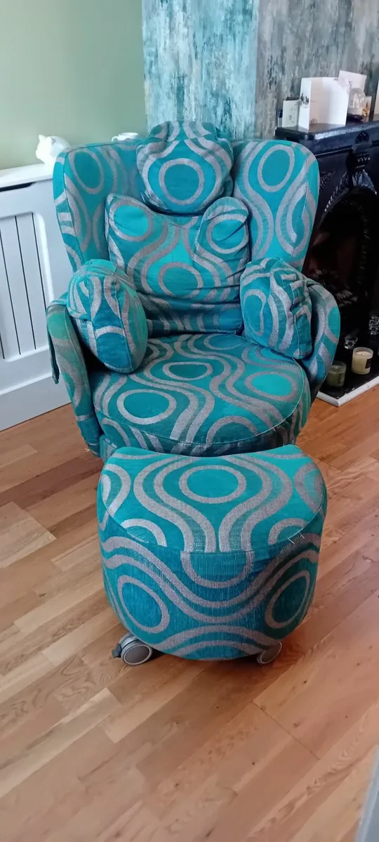 Chair and Foot Stool - Image 1