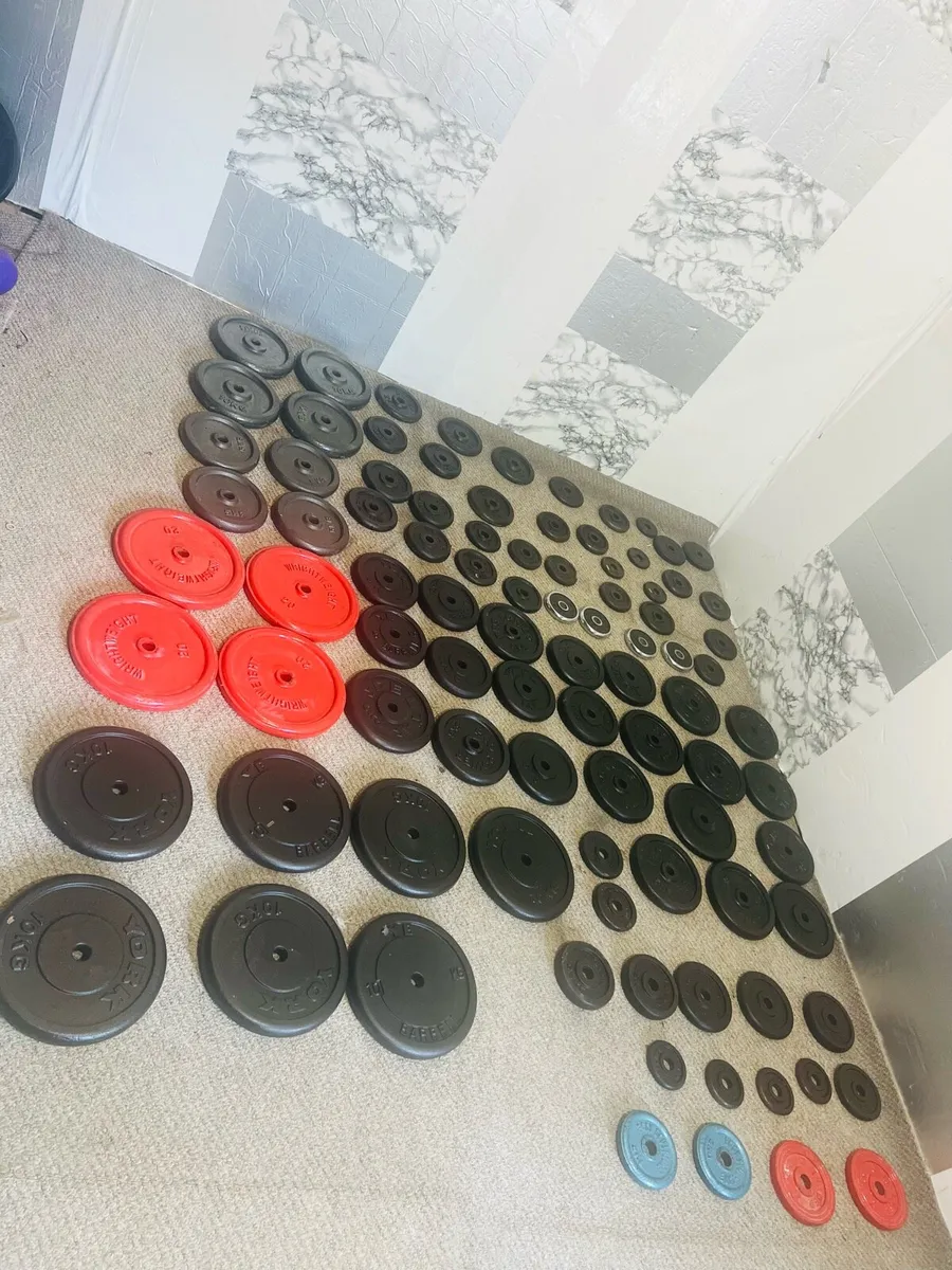 Large collection of Cast iron weights  €2 per kg - Image 1