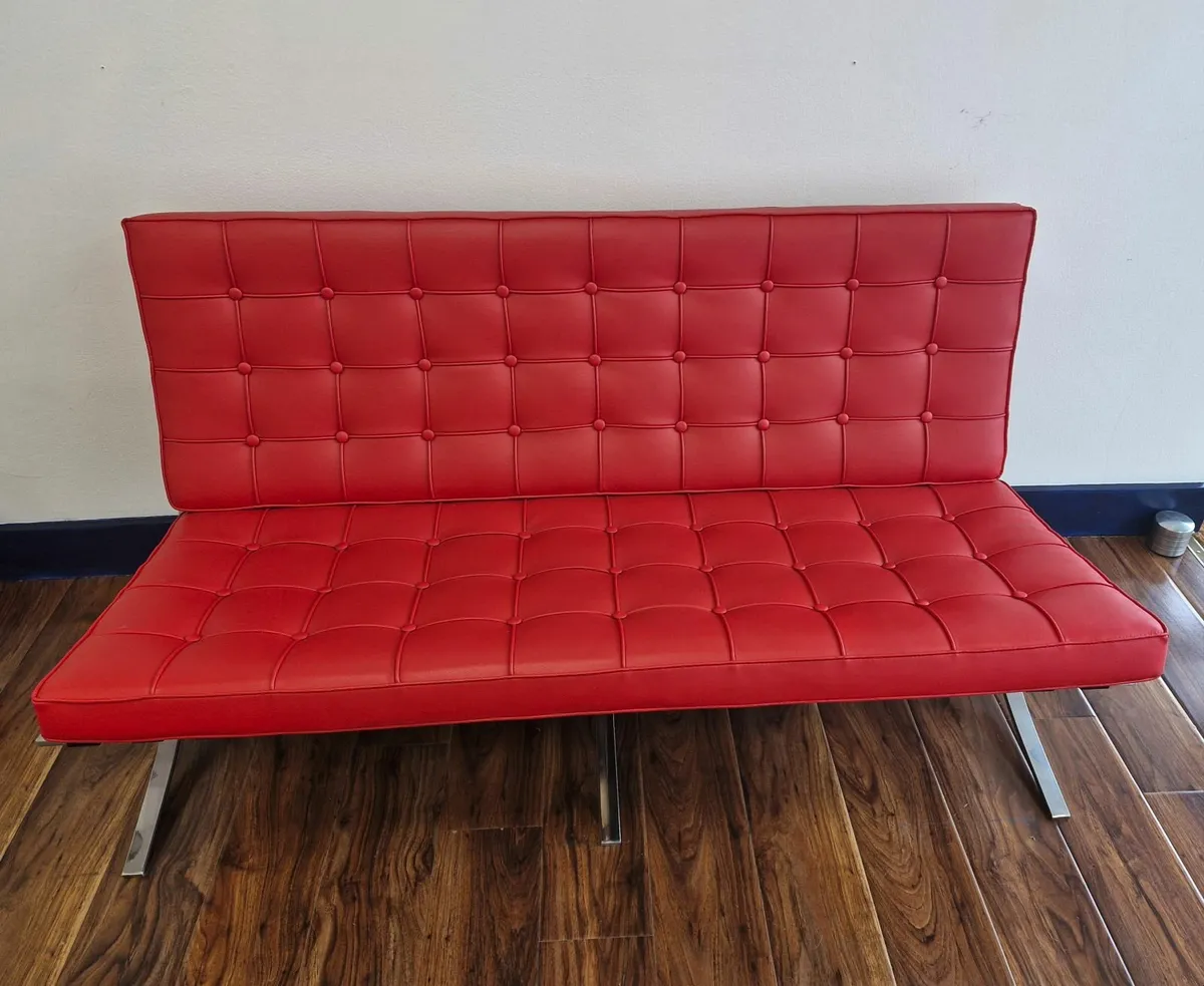 Leather Reception Couch - Image 1