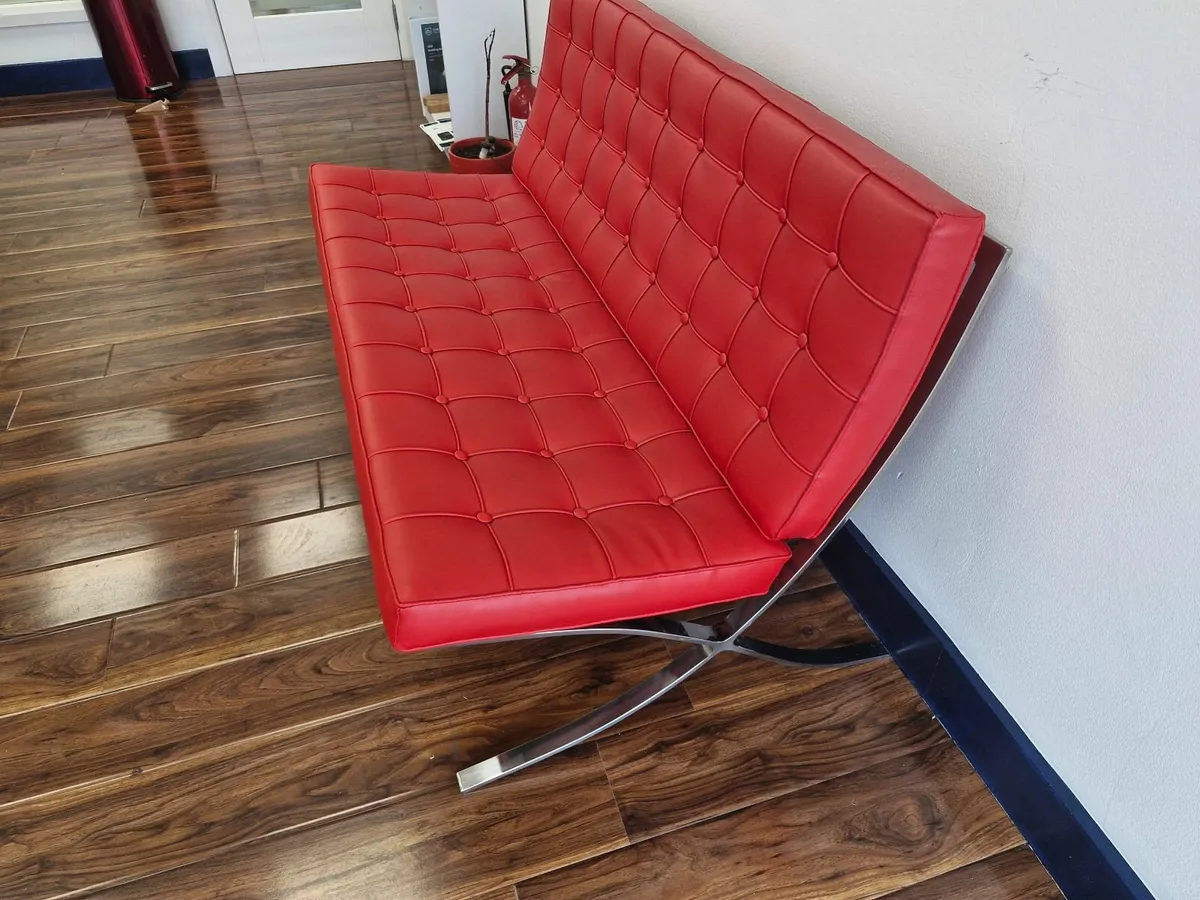 Leather Reception Couch - Image 4
