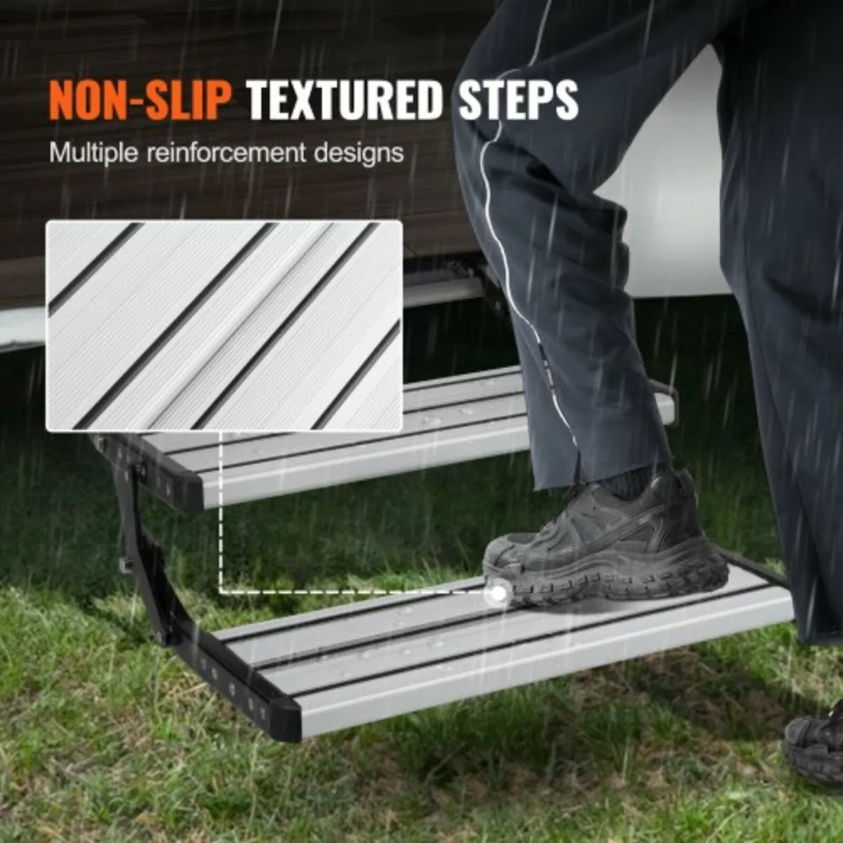RV Steps 2-Step Manual Retractable RV Stairs 440 L - Image 4