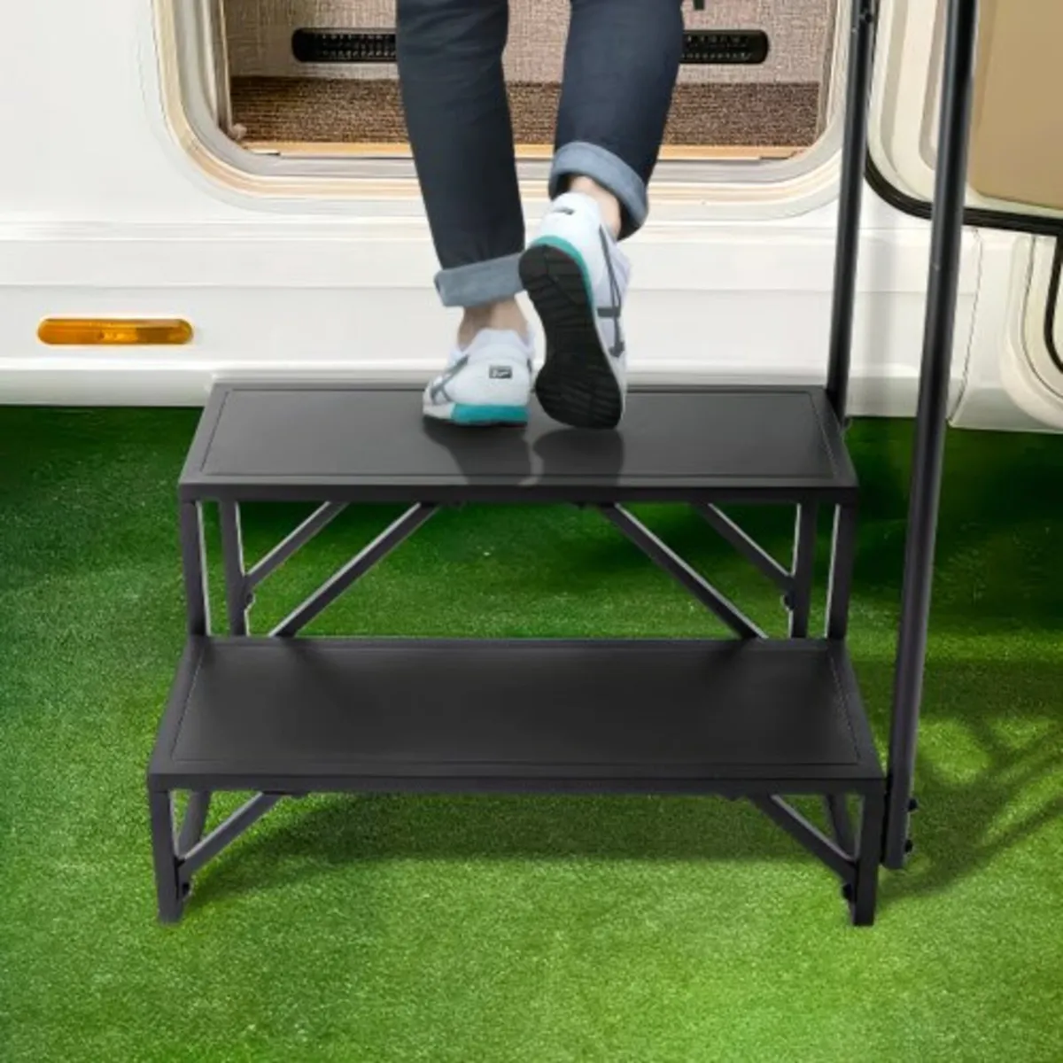 RV Steps, 2-Step RV Stairs, 440 LBS Load Capacity, - Image 2