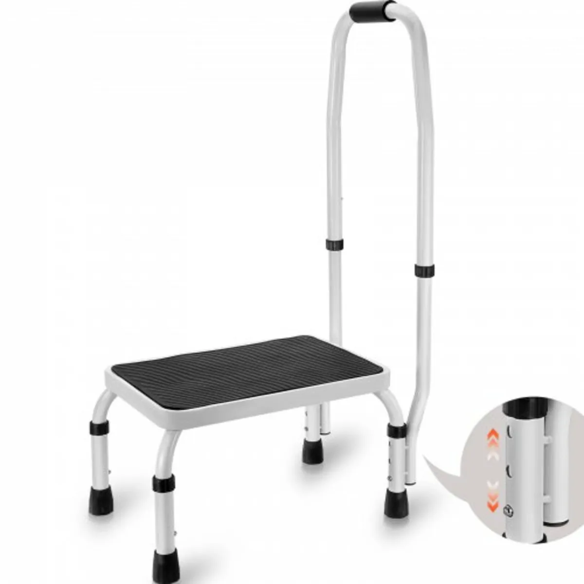 Step Stool Ladder 3 Adjustable Height with Handle - Image 1