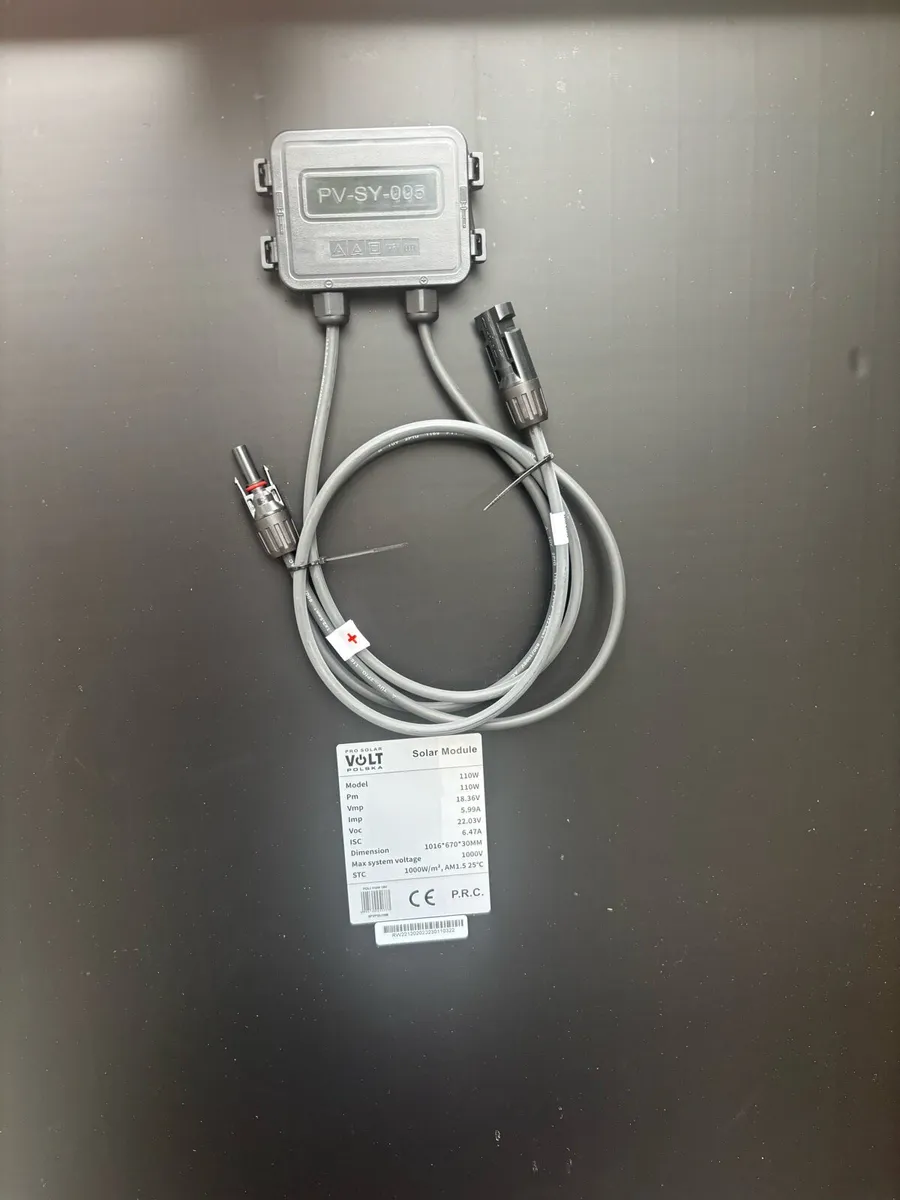 110W 12V Solar Panel with Controller off the grid - Image 3