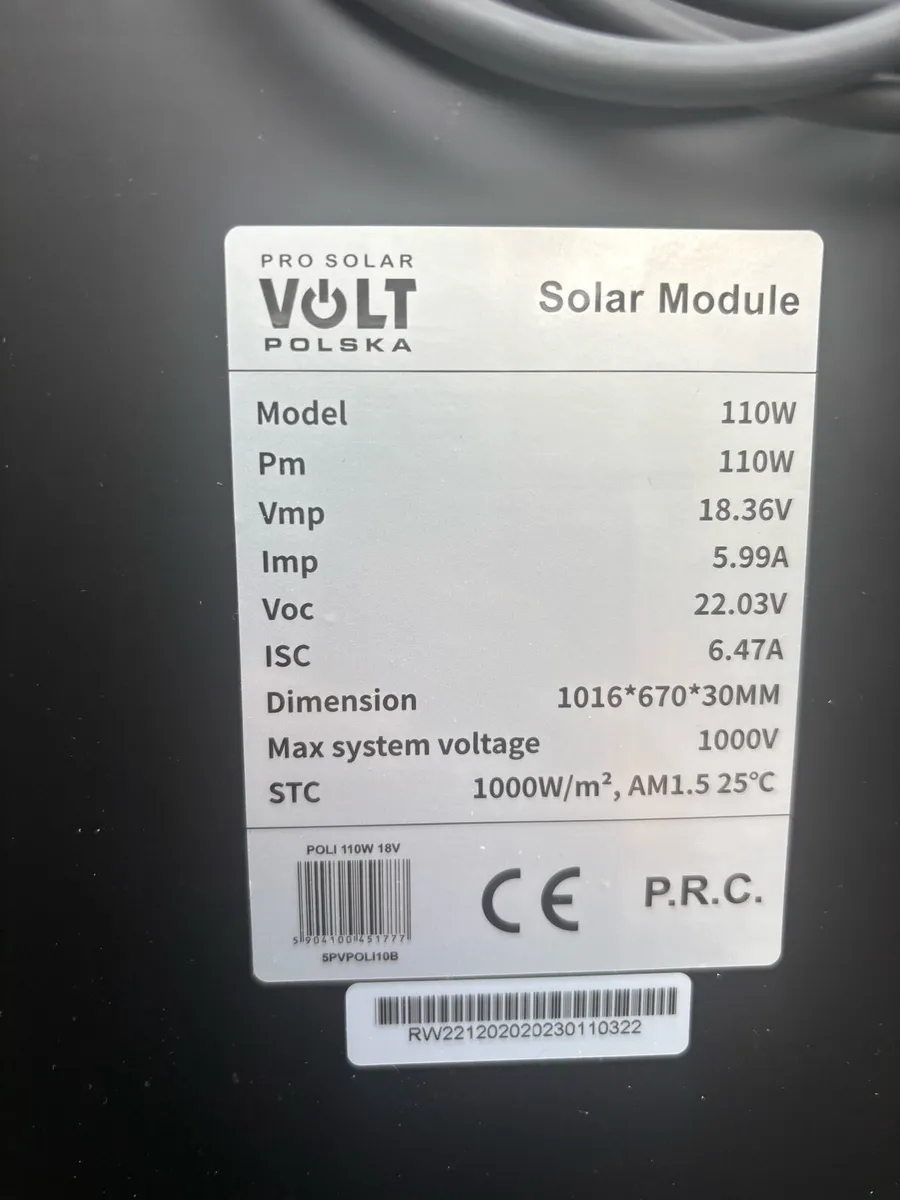 110W 12V Solar Panel with Controller off the grid - Image 4