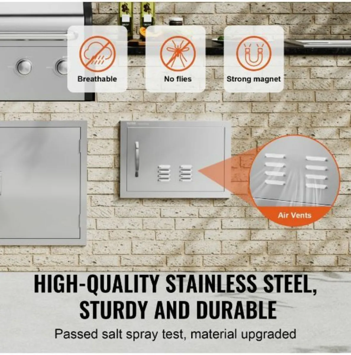 BBQ Access Door, 508x356 mm Single Outdoor - Image 1
