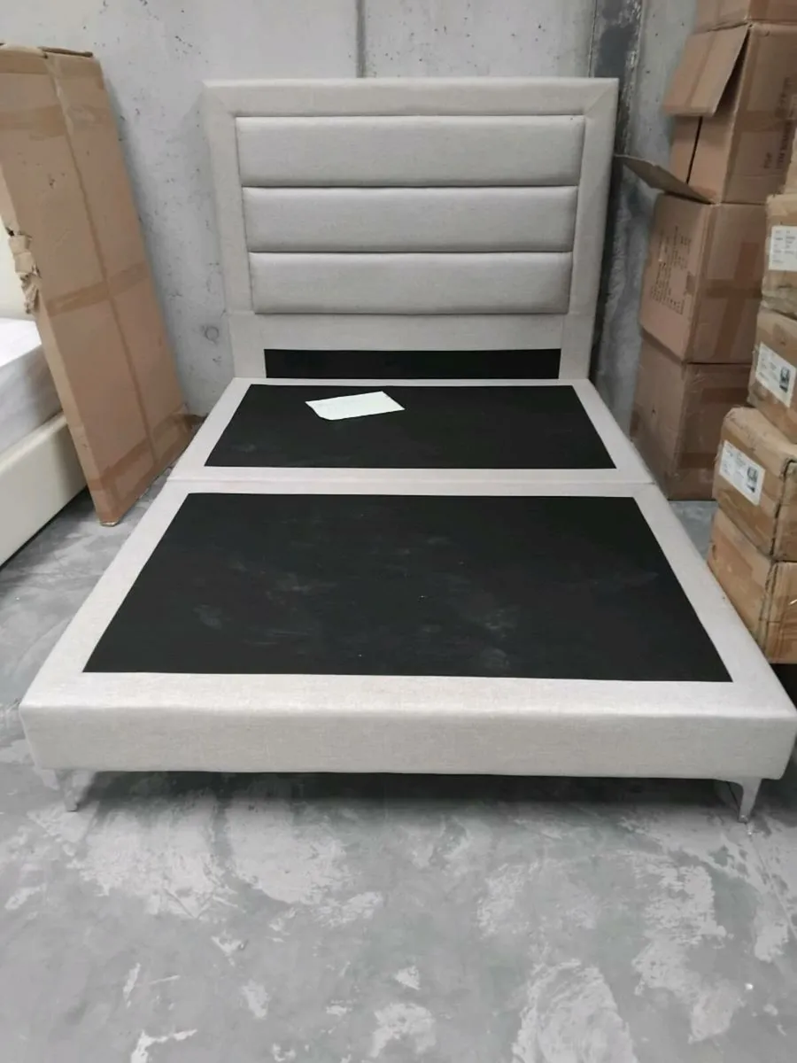 Bed base and headboard