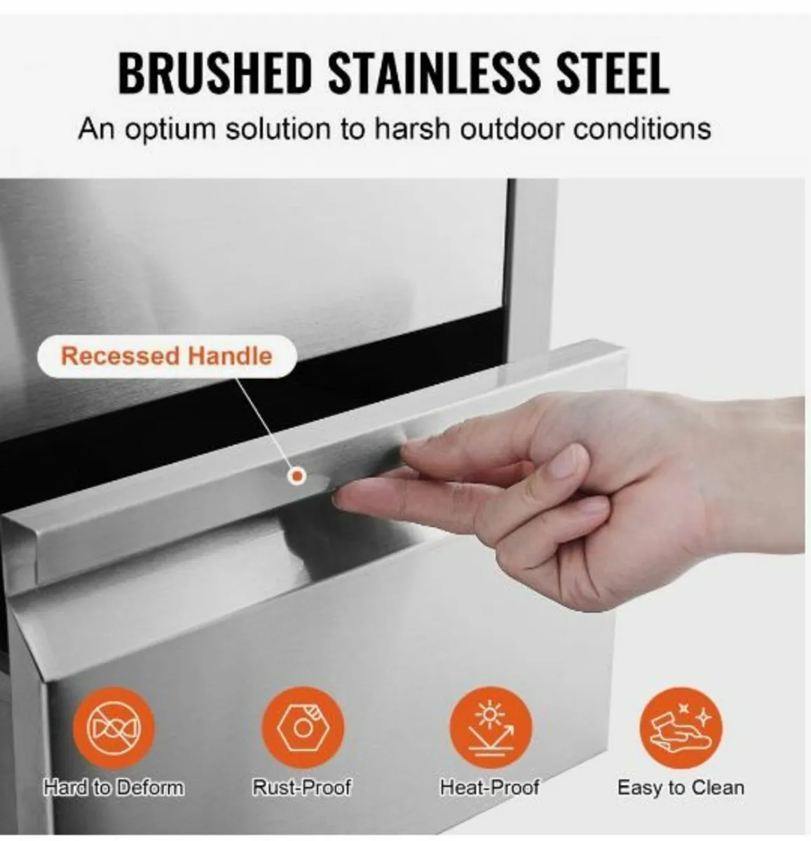 201 Stainless Steel Triple Access Drawer Outdoor - Image 2