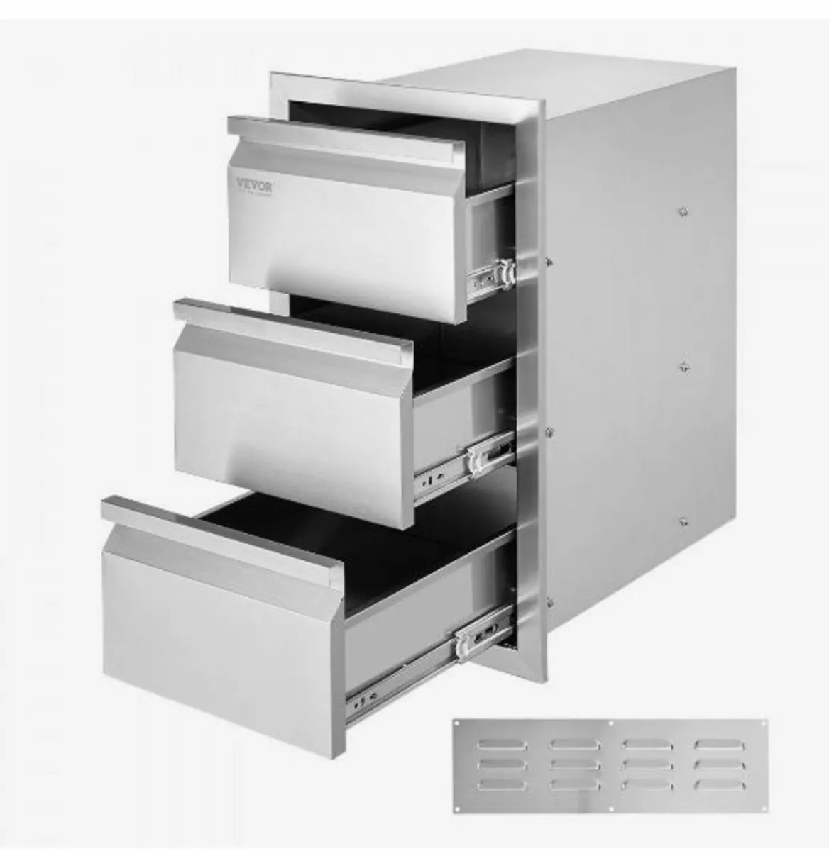 201 Stainless Steel Triple Access Drawer Outdoor - Image 3