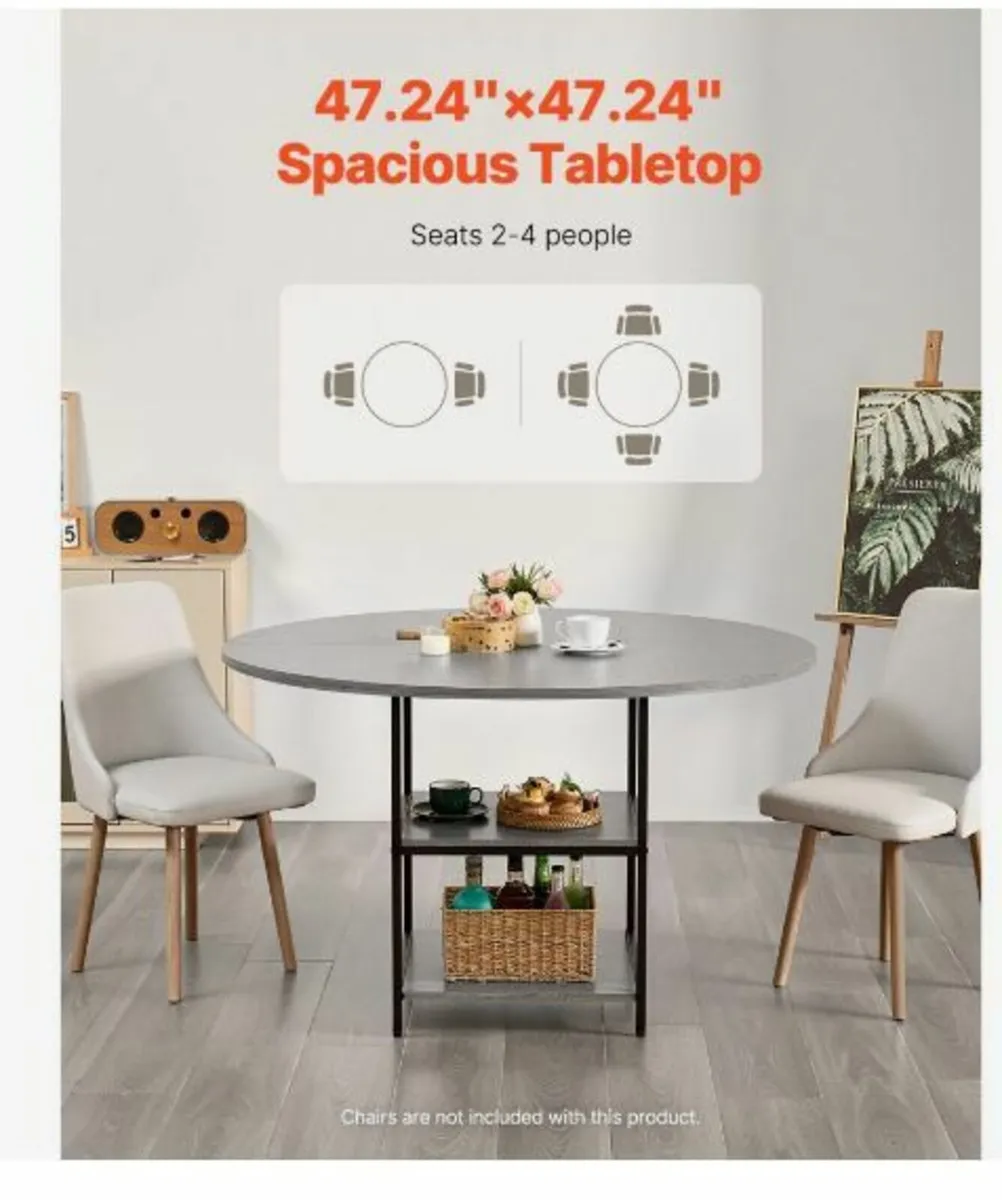 47 in Round Dining Table - Image 4