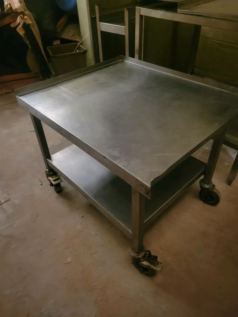 Table Stand Stainless Steel - Image 1