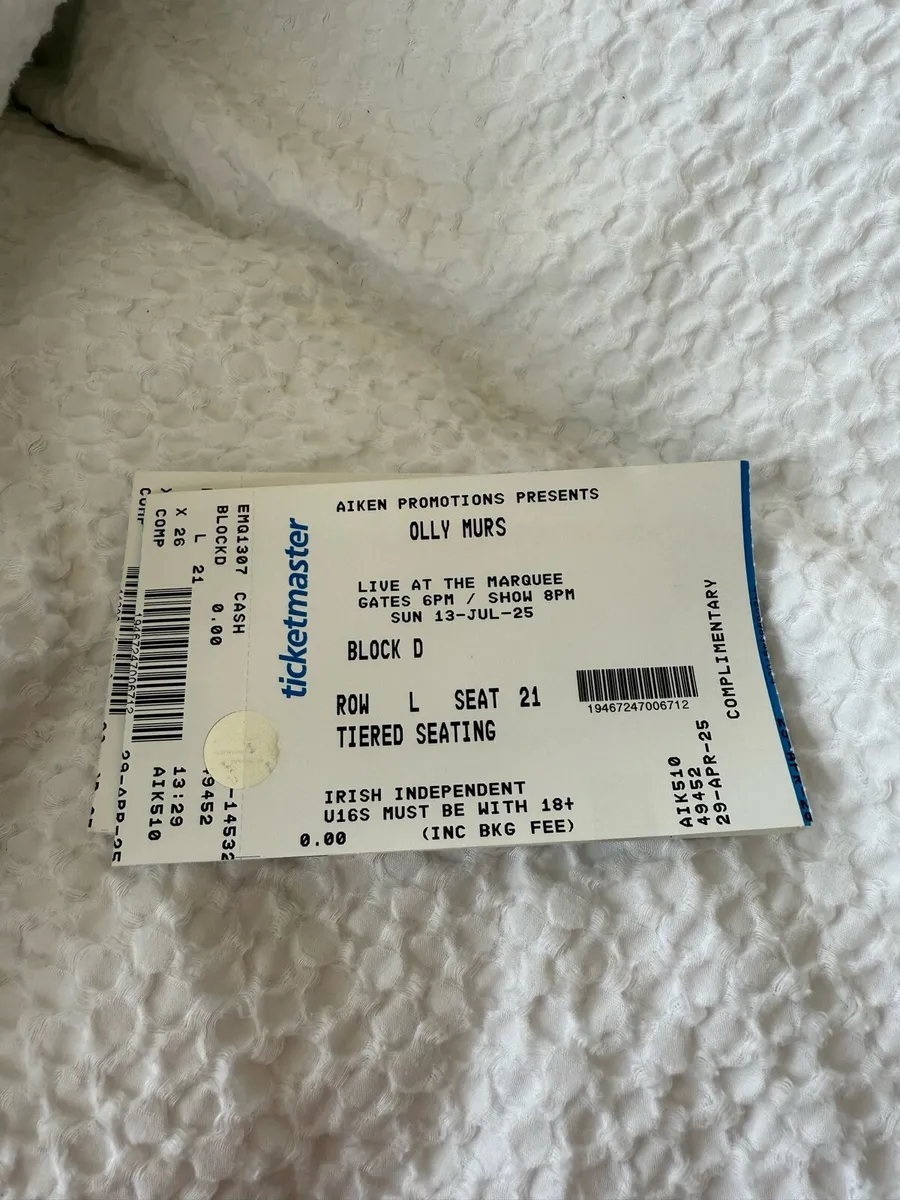 Olly Murs Concert Tickets - Image 2