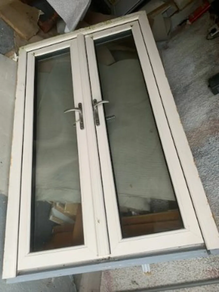 Cream French Doors - TRIPLE GLAZED - Image 1