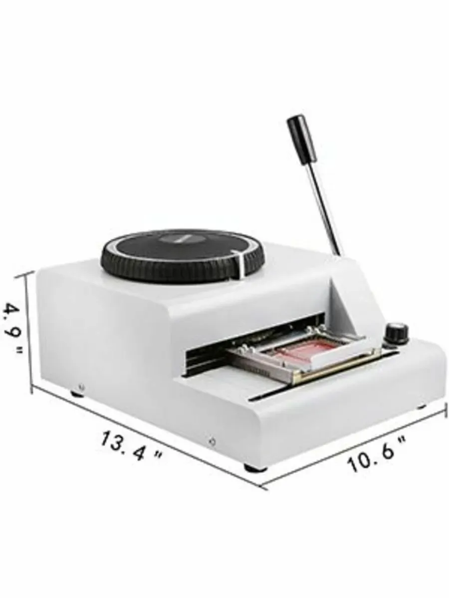 Card Embossing Machine Manual 72-Character - Image 2