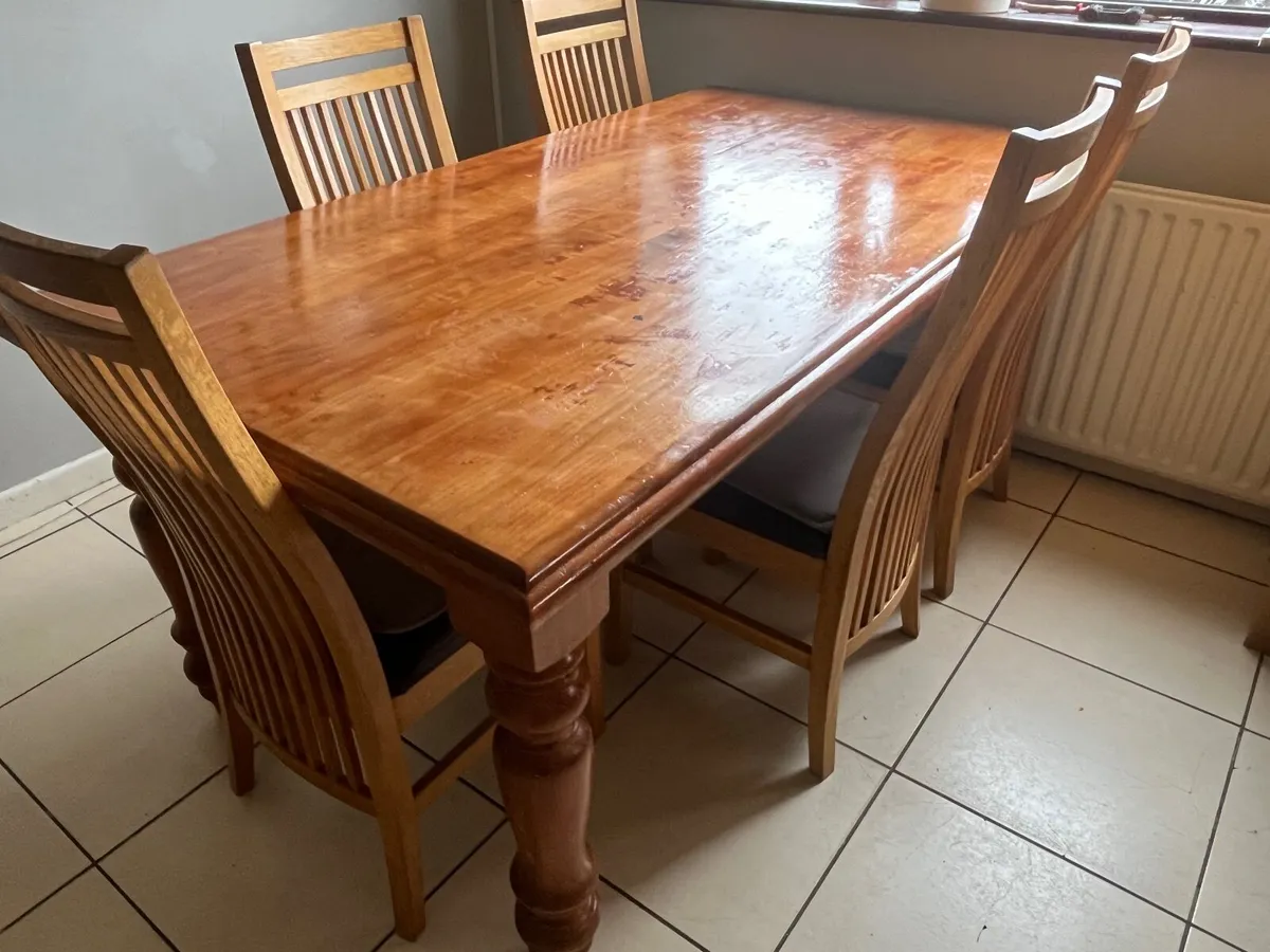 Solid Pine Kitchen table - Image 2
