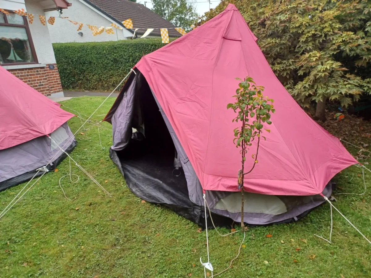 3.5 metre double thick nylon bell tent - Image 2