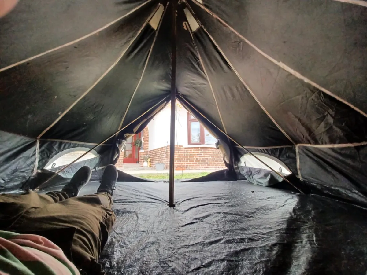 3.5 metre double thick nylon bell tent - Image 3