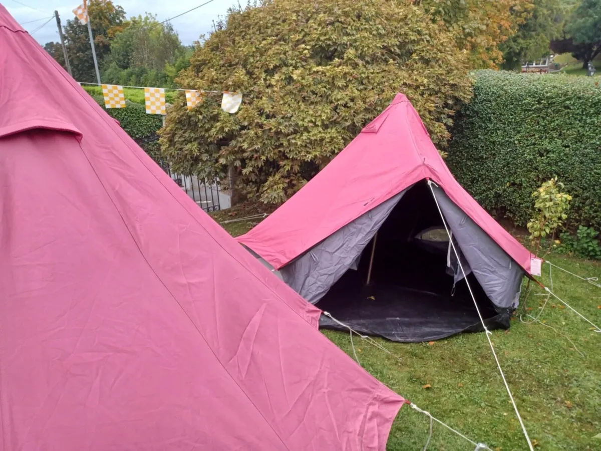 3.5 metre double thick nylon bell tent - Image 4
