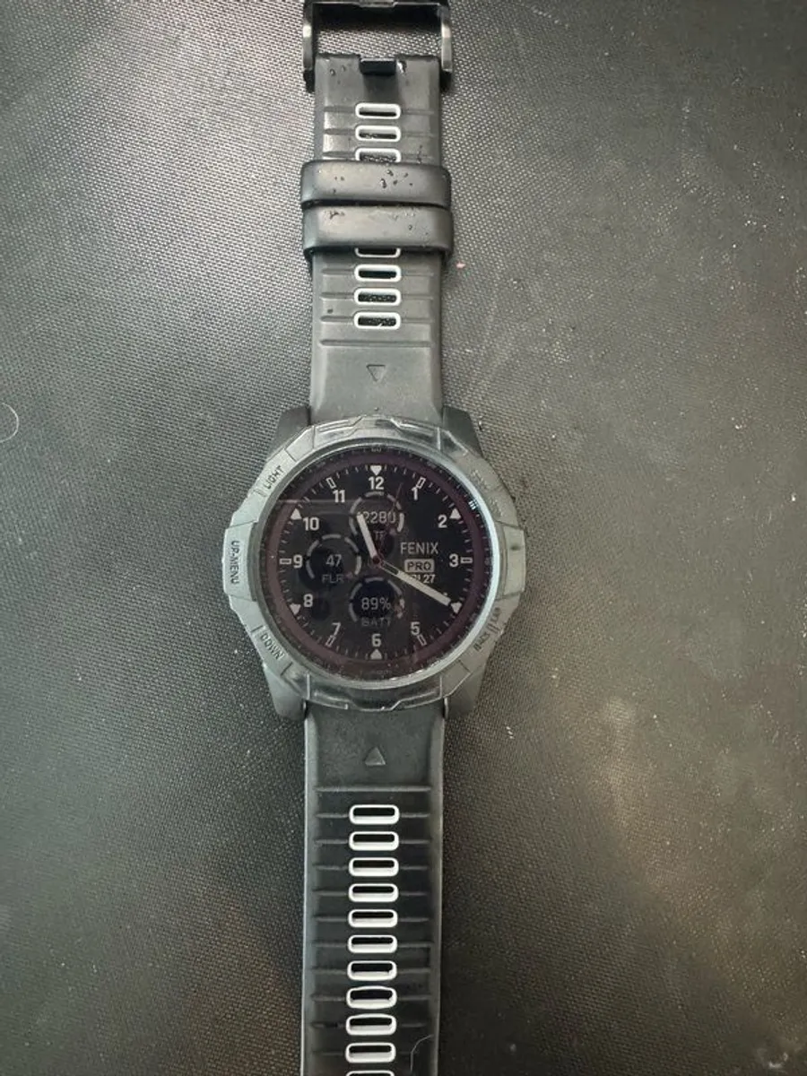 Garmin Fenix 7x Solar Sapphire (as new with loads of extras) - Image 1