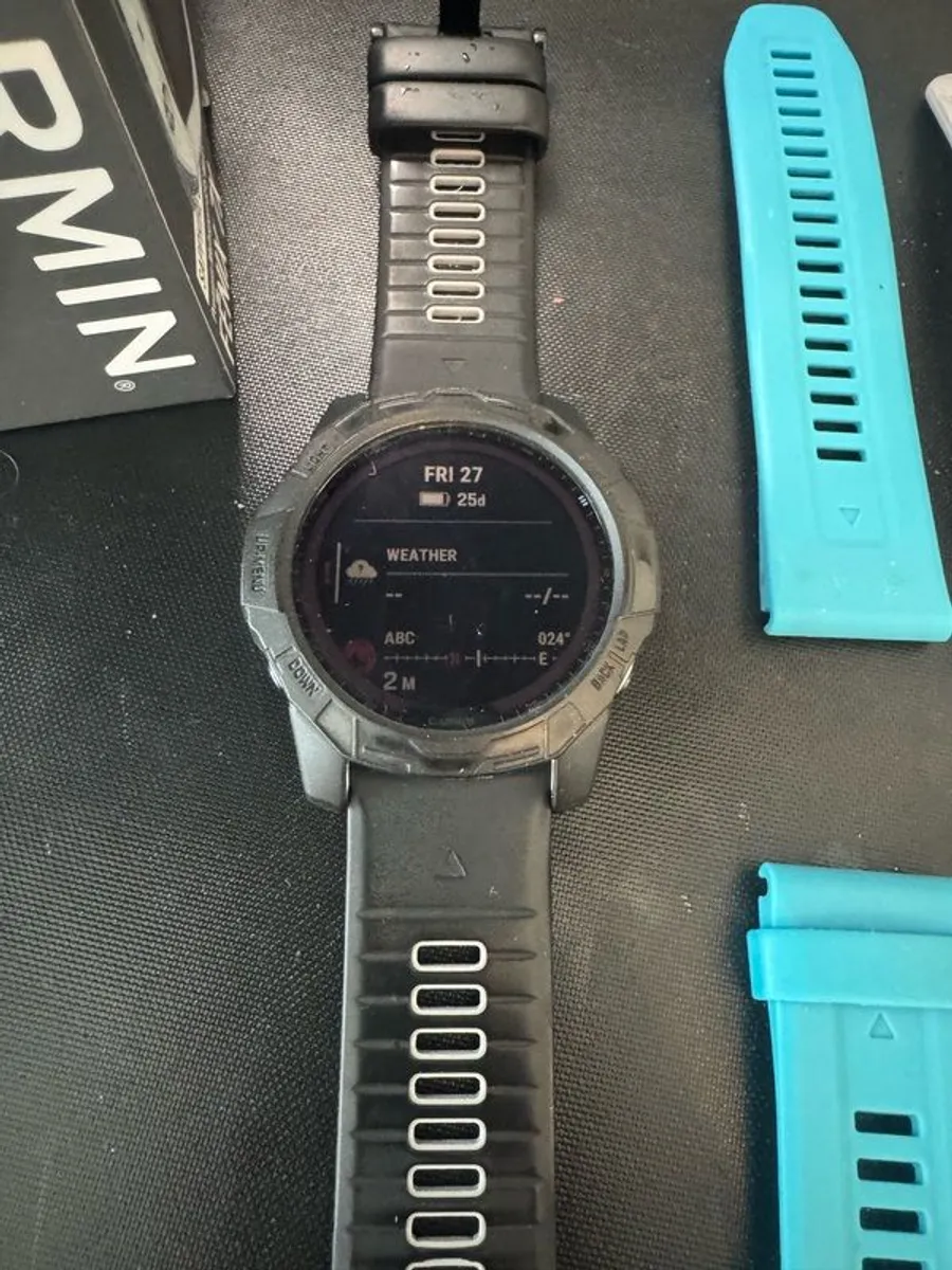 Garmin Fenix 7x Solar Sapphire (as new with loads of extras) - Image 4