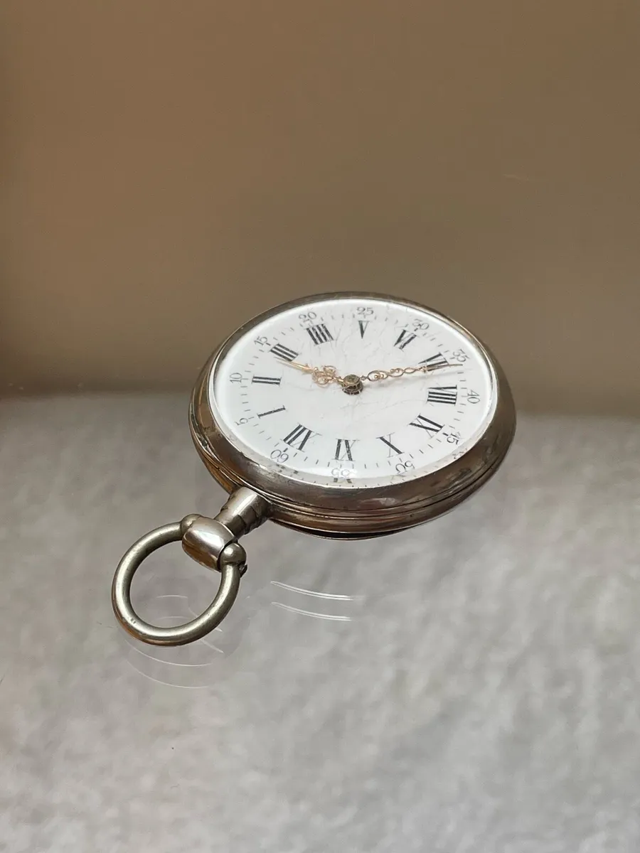 Antique Silver Pocket Watch - Image 2