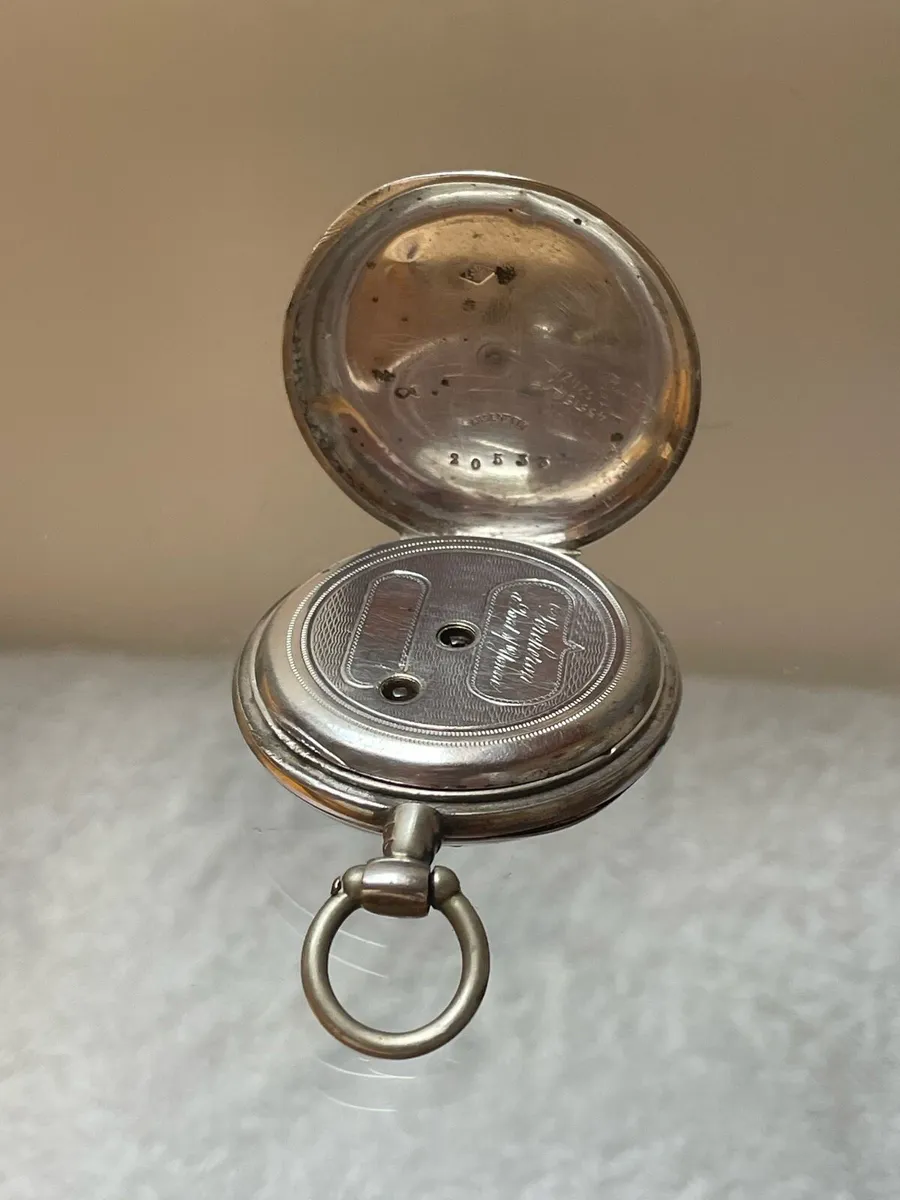 Antique Silver Pocket Watch - Image 3