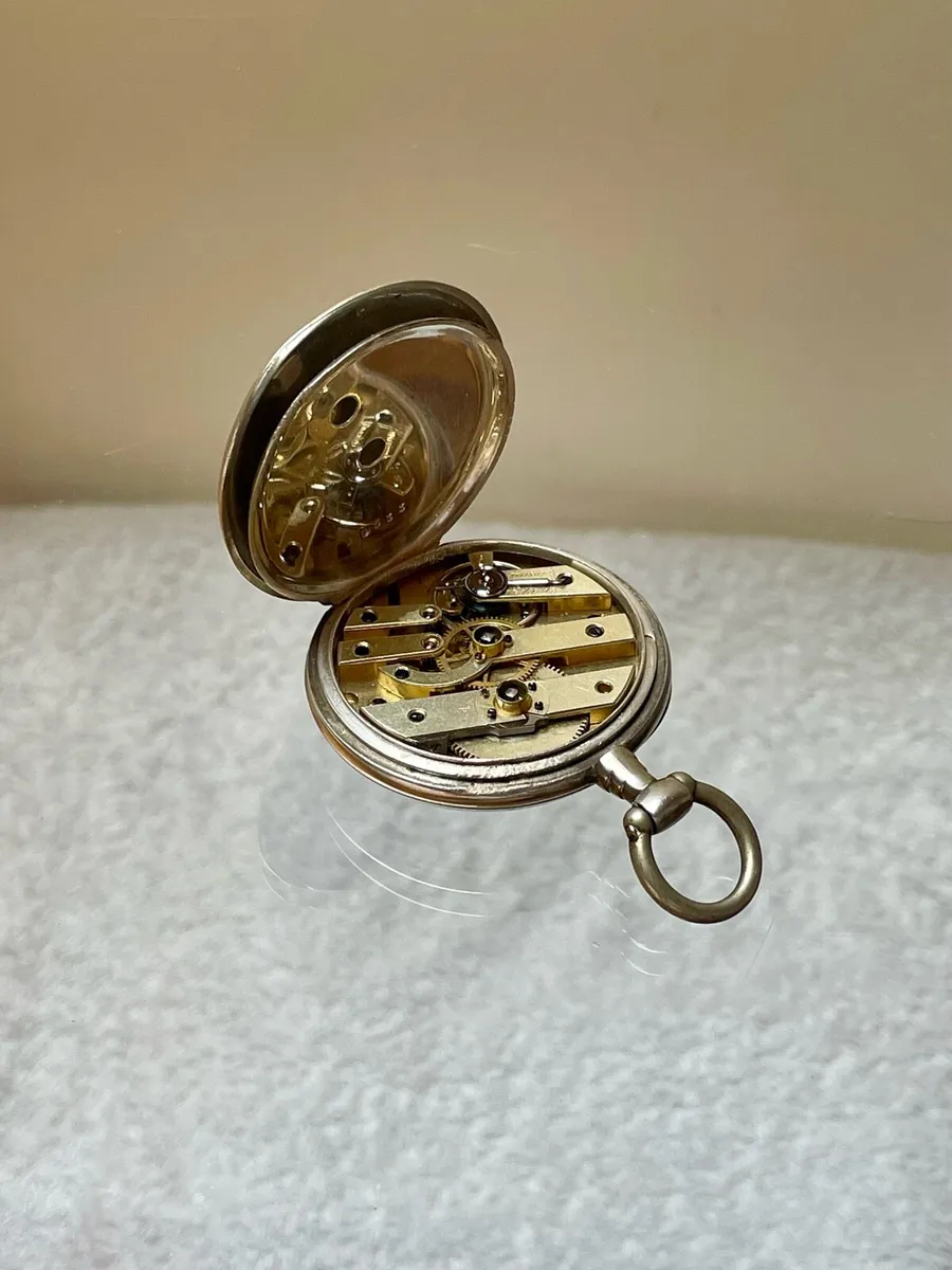 Antique Silver Pocket Watch - Image 4