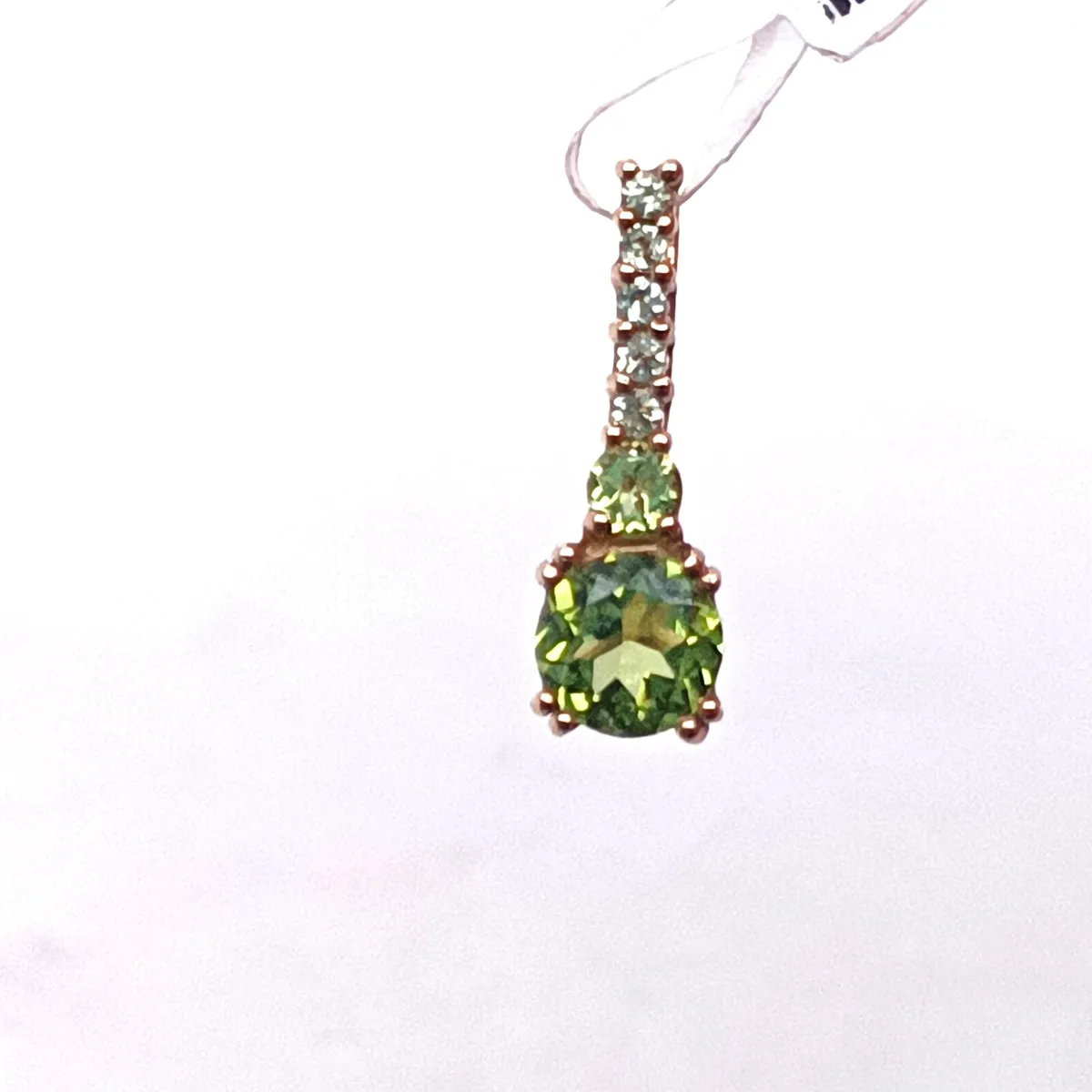Peridot Pendant , 9k Yellow Gold - Image 1