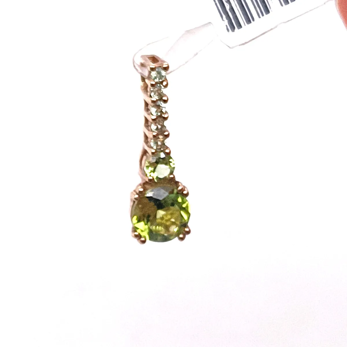 Peridot Pendant , 9k Yellow Gold - Image 2