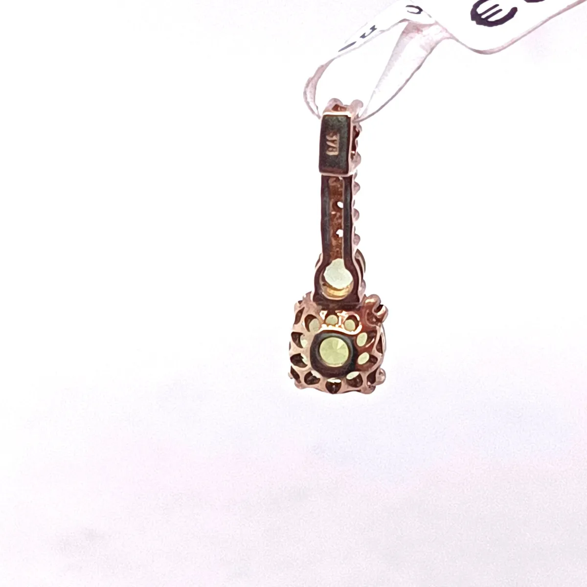 Peridot Pendant , 9k Yellow Gold - Image 3