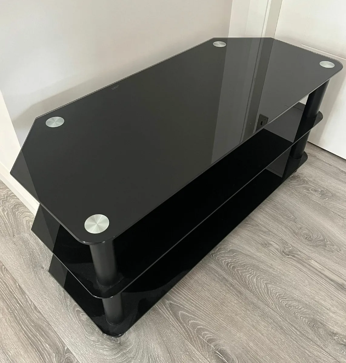 Large Glass TV Stand - Image 1