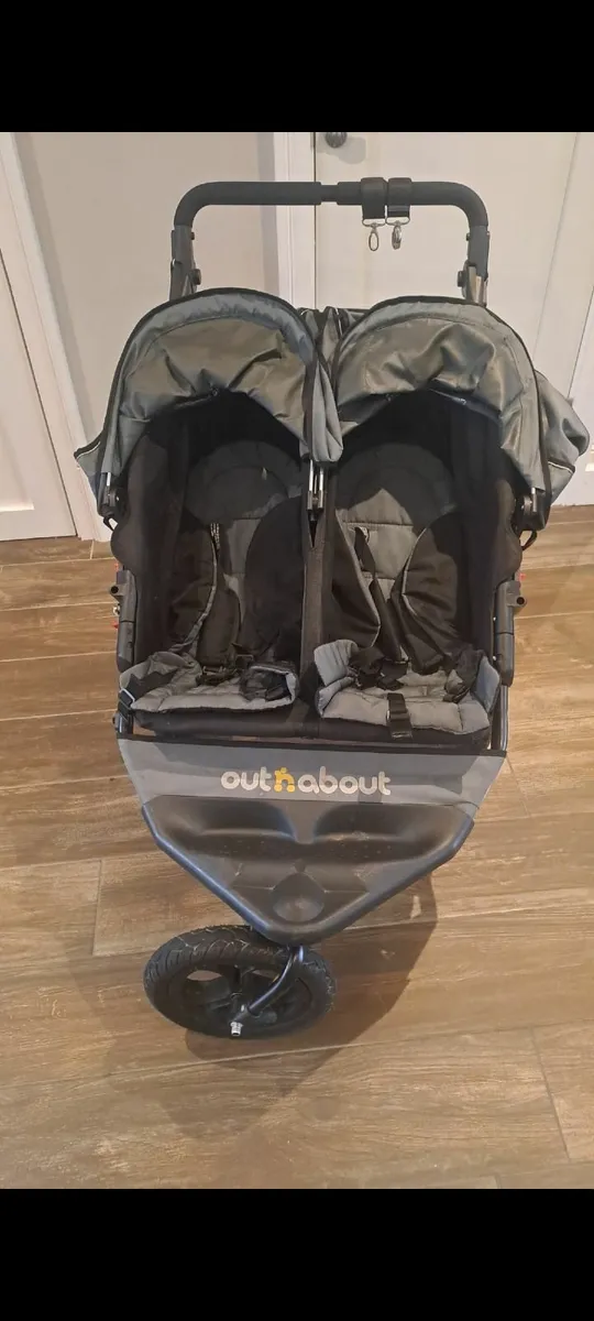 Outnabout double buggy and raincover - Image 4