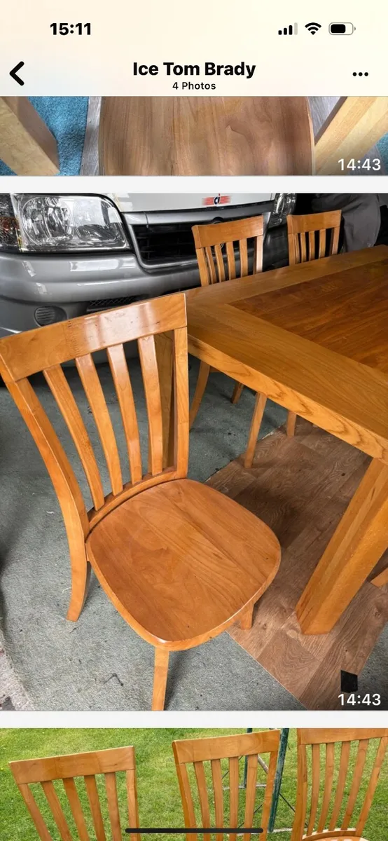 Dining table and chairs - Image 3