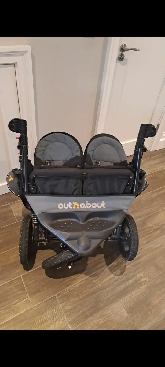 Outnabout double buggy and raincover - Image 3