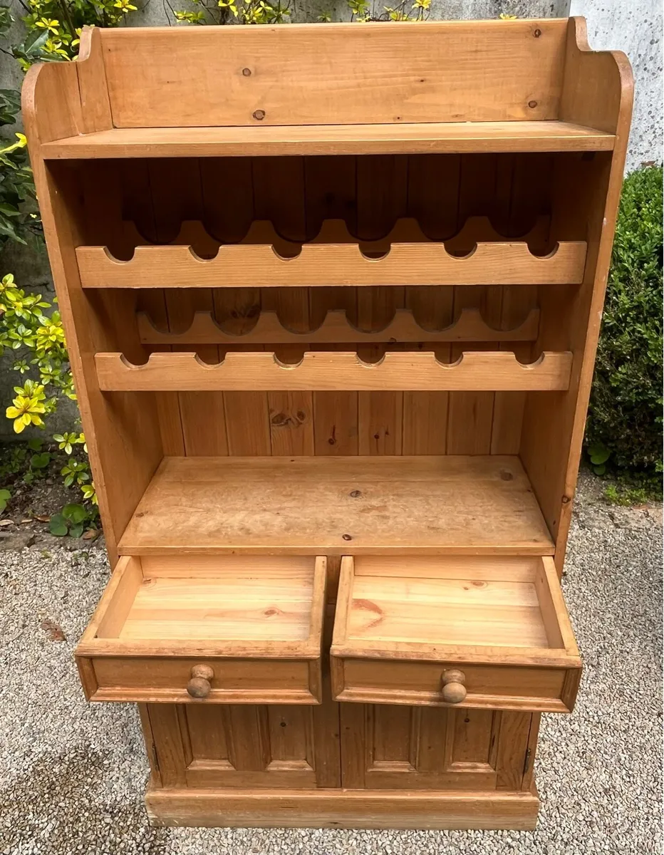 Kitchen cabinet and wine rack - Image 3