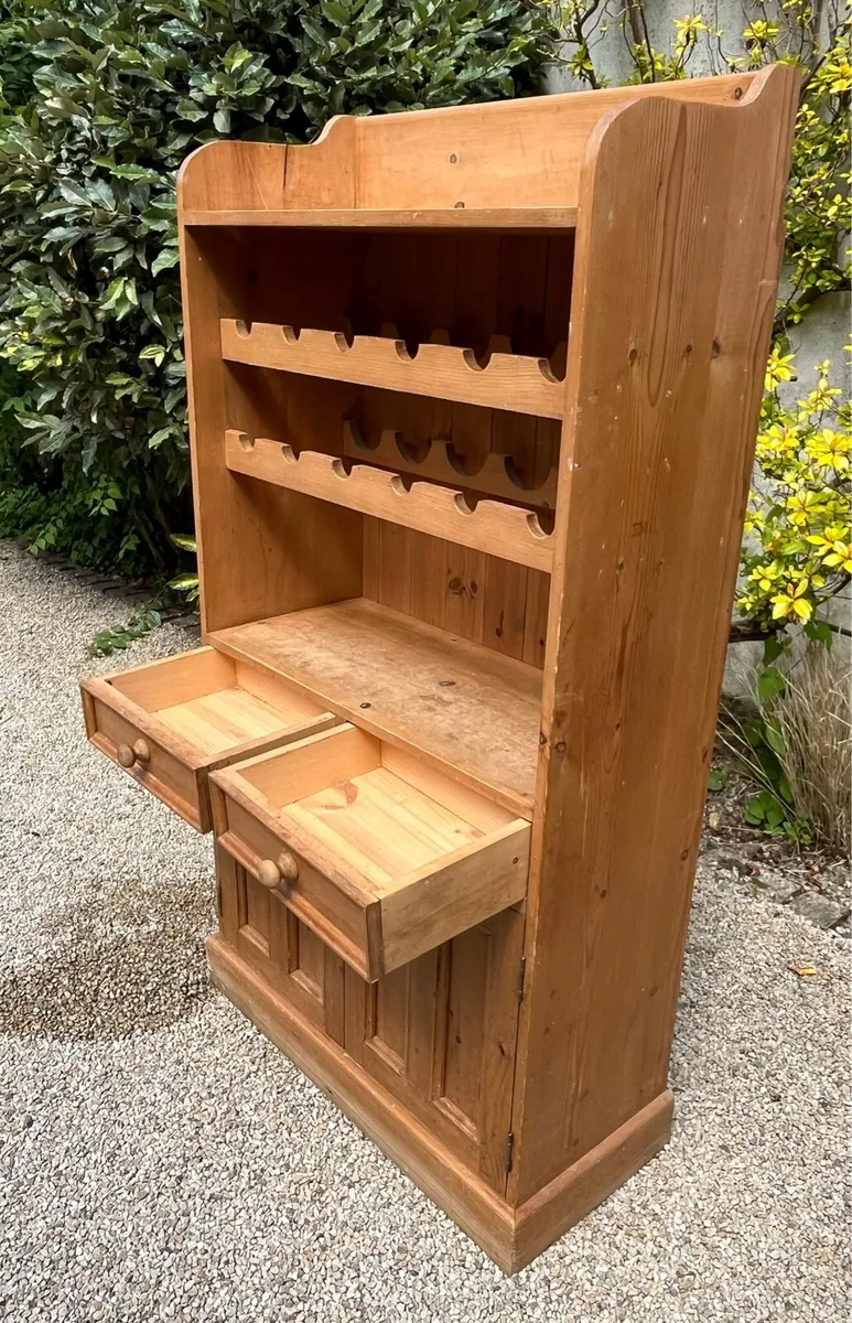 Kitchen cabinet and wine rack - Image 4