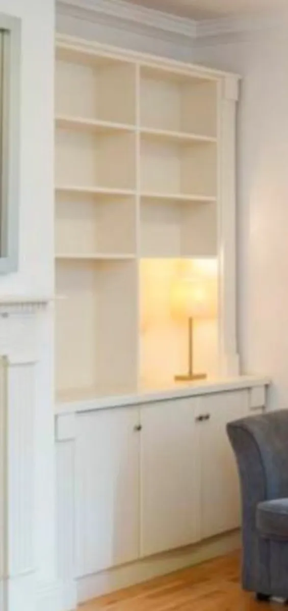 Pair of living room shelving storage cabinets - Image 3