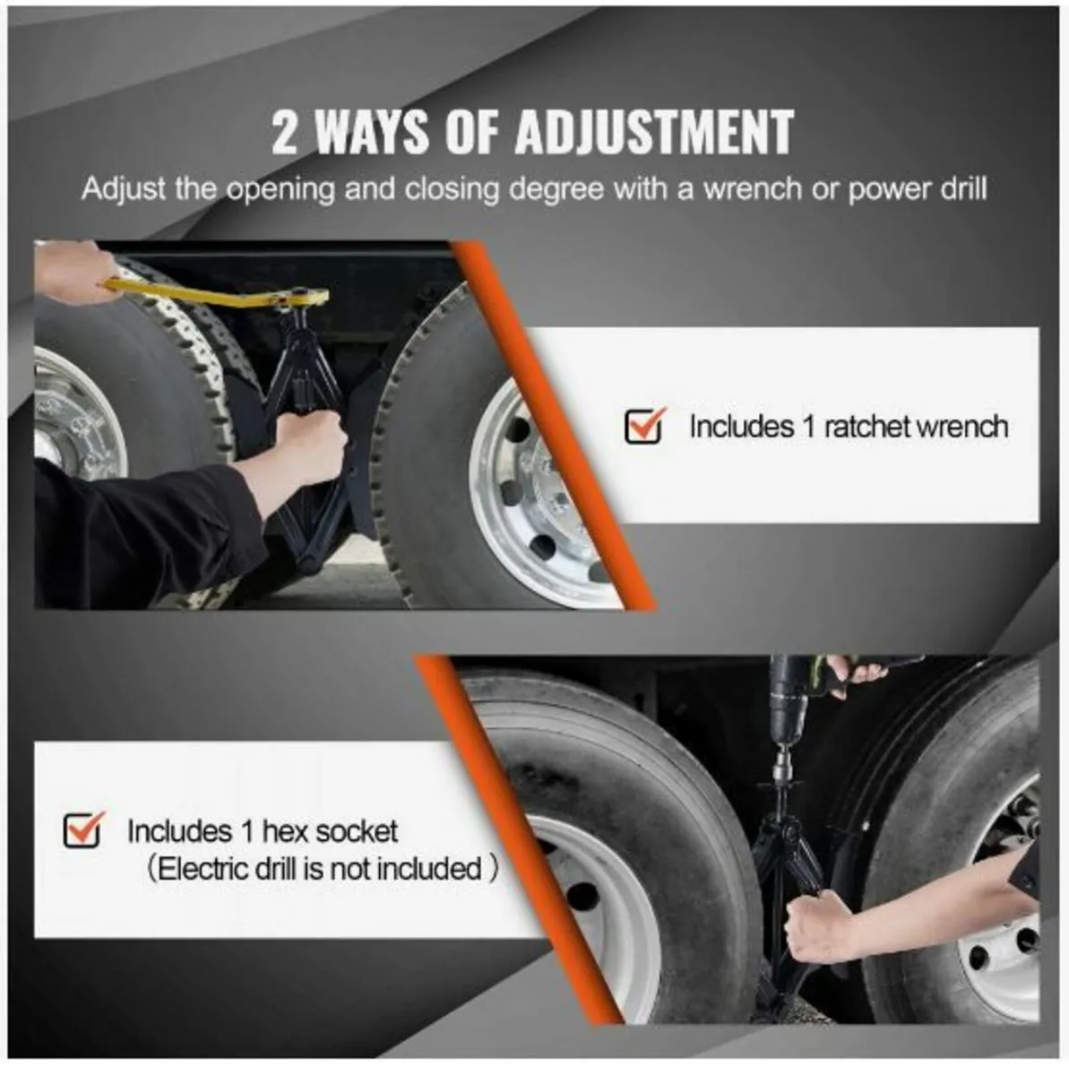 Wheel Chock Stabilizer 2 Sets for RV Travel Trail - Image 4