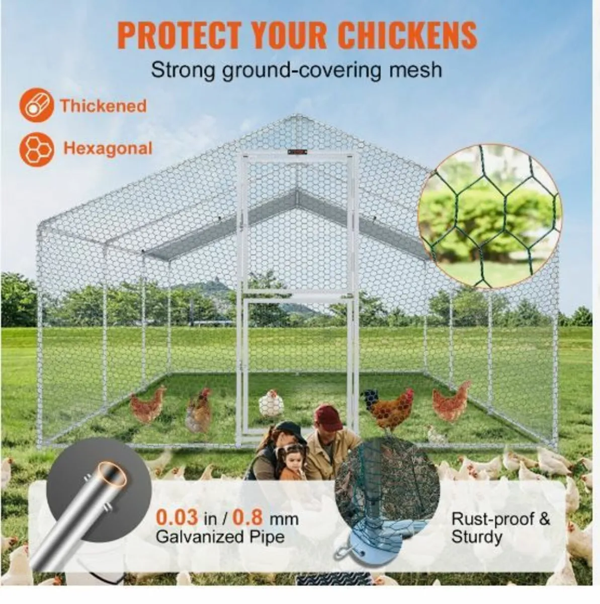 Large Metal Chicken Coop - Image 3