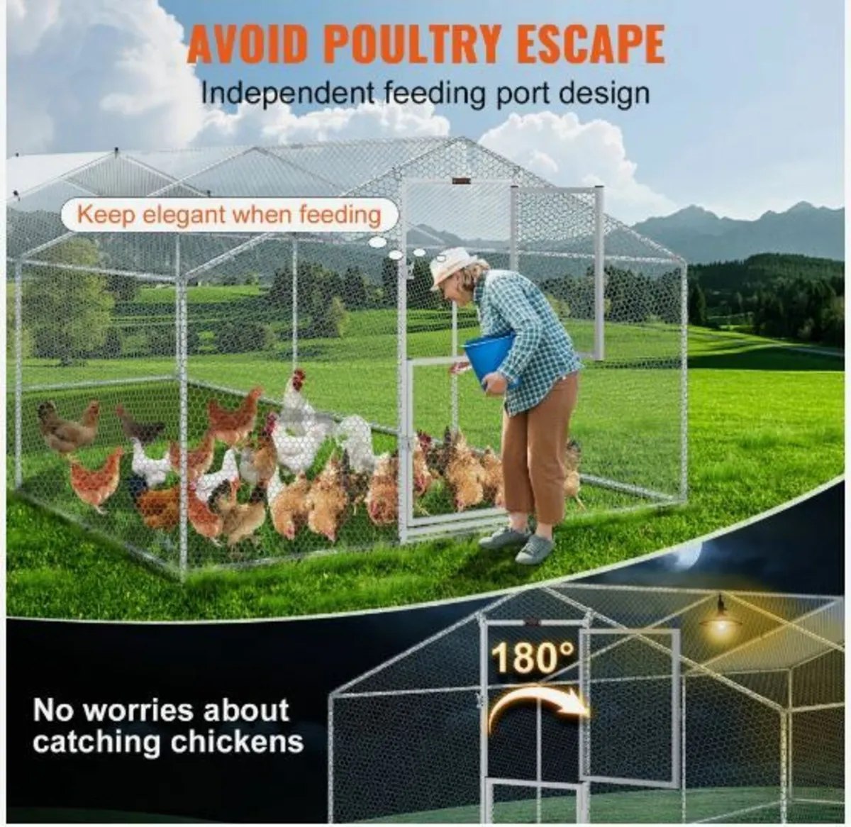 Large Metal Chicken Coop - Image 4