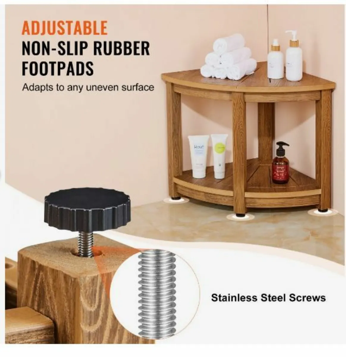 Corner Shower Bench - Image 3