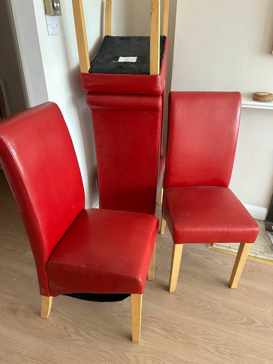 Leather chairs **FREE to collect - Image 1