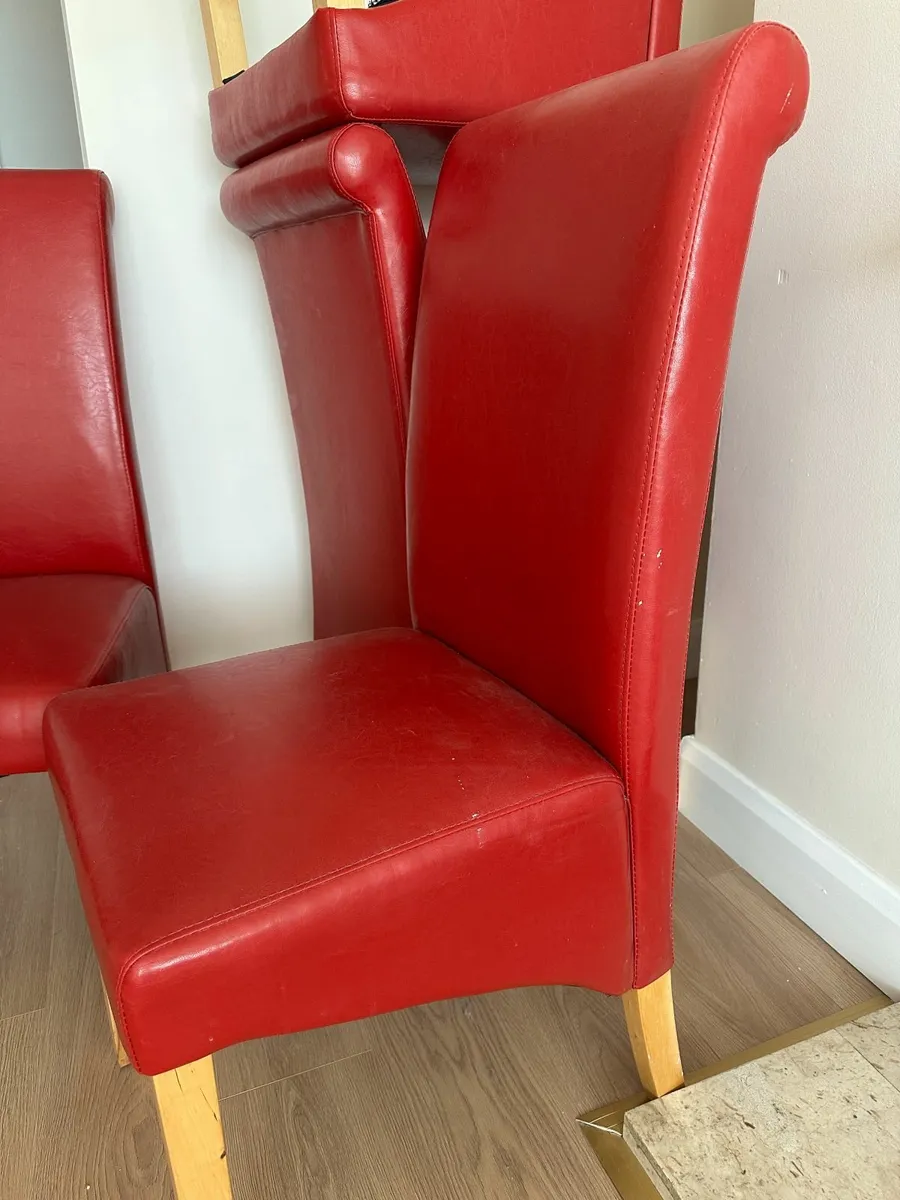 Leather chairs **FREE to collect - Image 3