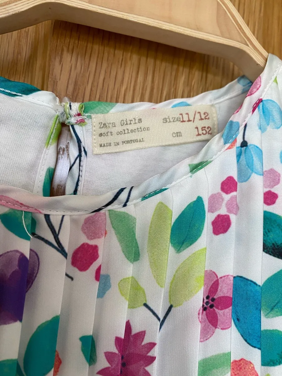 Girl’s ZARA Girl soft collection Floral Dress - Image 2