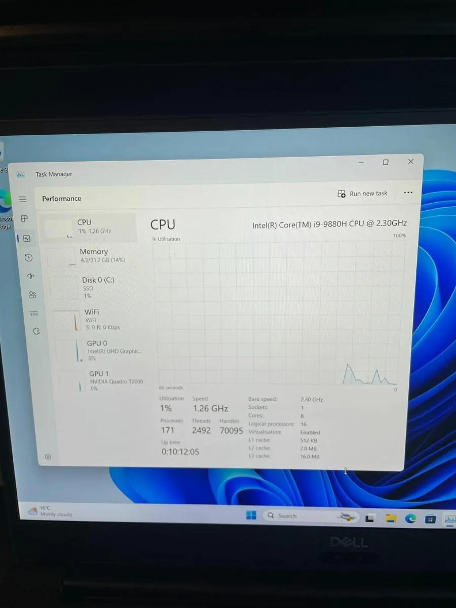 Dell Precision 5540 Laptop i9/32GB/512SSD/FHD - Image 3