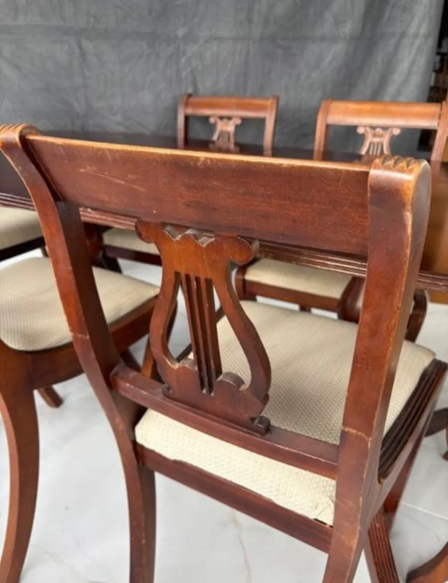 Mahogany Extendable Dining Set (incl. 8 chairs) - Image 3