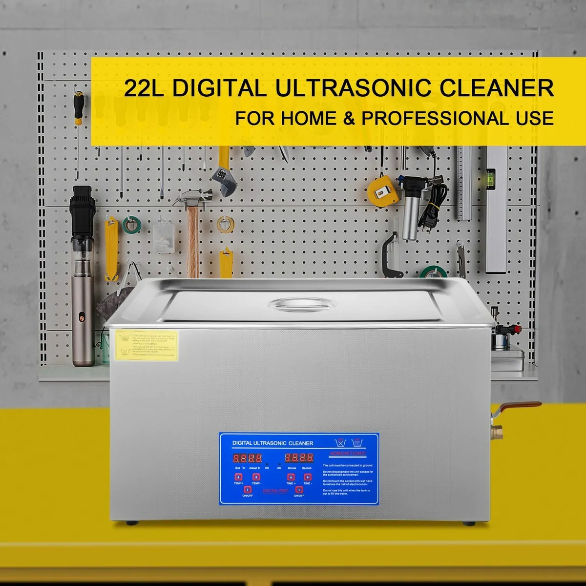 22L Ultrasoic Cleaner  Machine Stainless Steel - Image 2